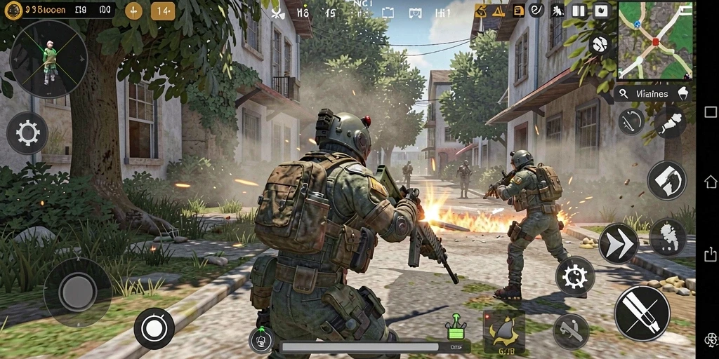 pk95 - Tangkapan layar dari salah satu level gameplay yang menantang.
